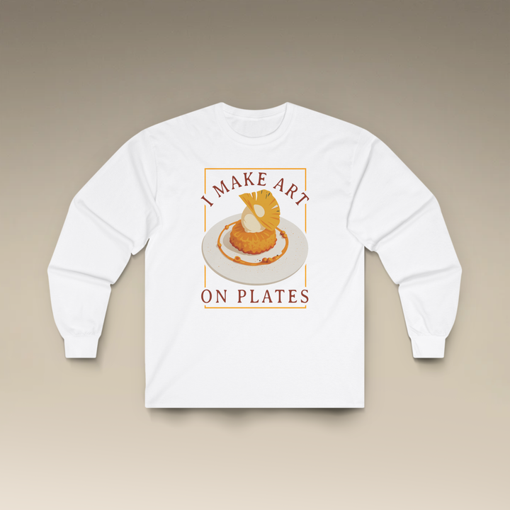I Make Arts on Plates Long Sleeve T-Shirt