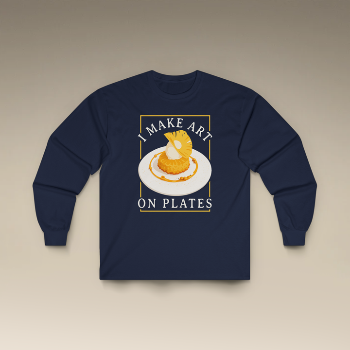 I Make Arts on Plates Long Sleeve T-Shirt