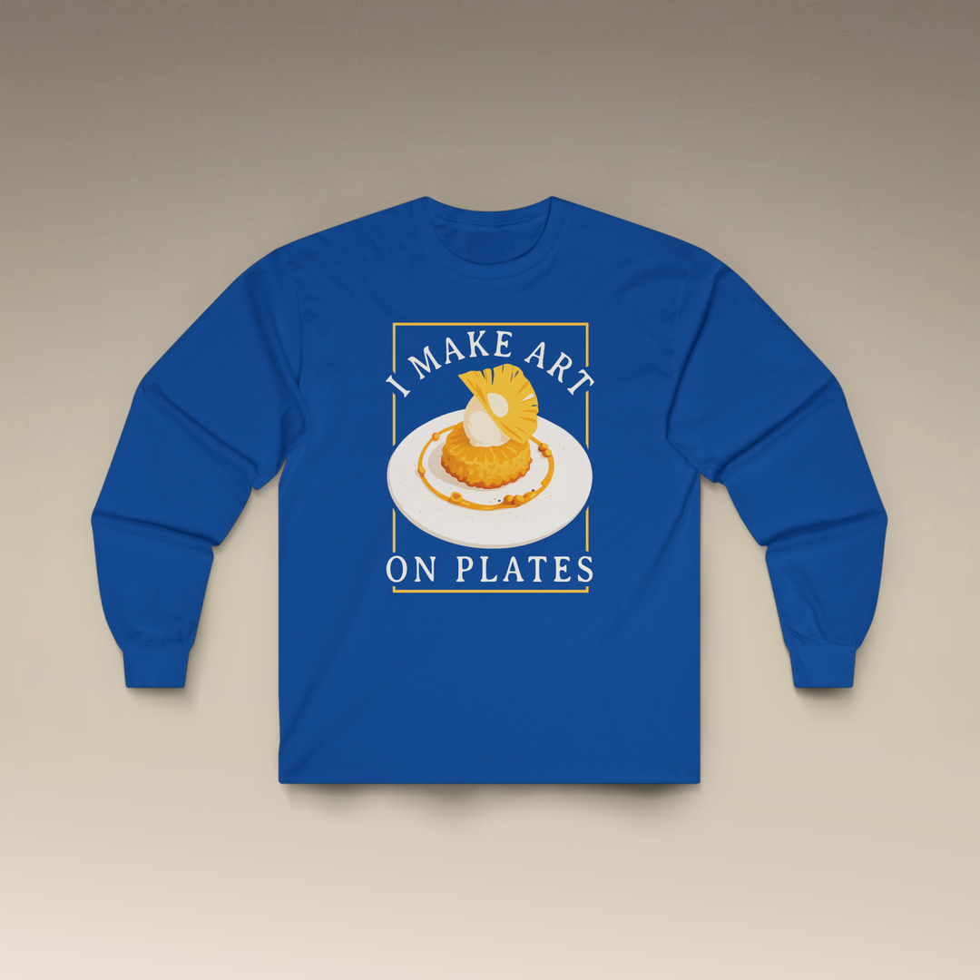 I Make Arts on Plates Long Sleeve T-Shirt