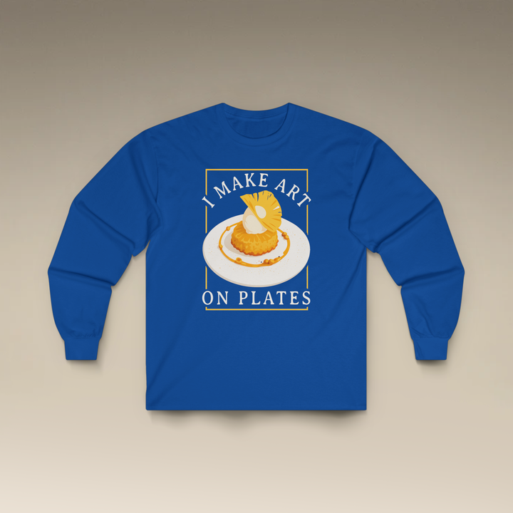 I Make Arts on Plates Long Sleeve T-Shirt