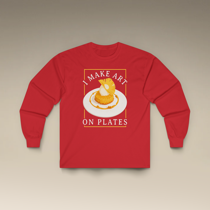 I Make Arts on Plates Long Sleeve T-Shirt