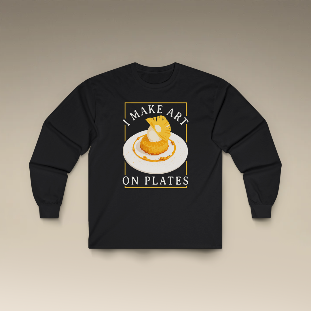 I Make Arts on Plates Long Sleeve T-Shirt