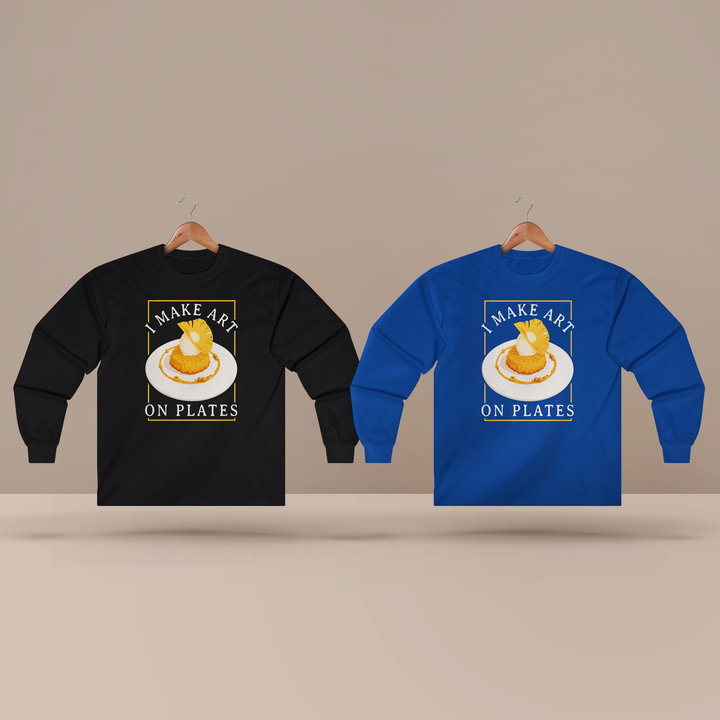I Make Arts on Plates Long Sleeve T-Shirt