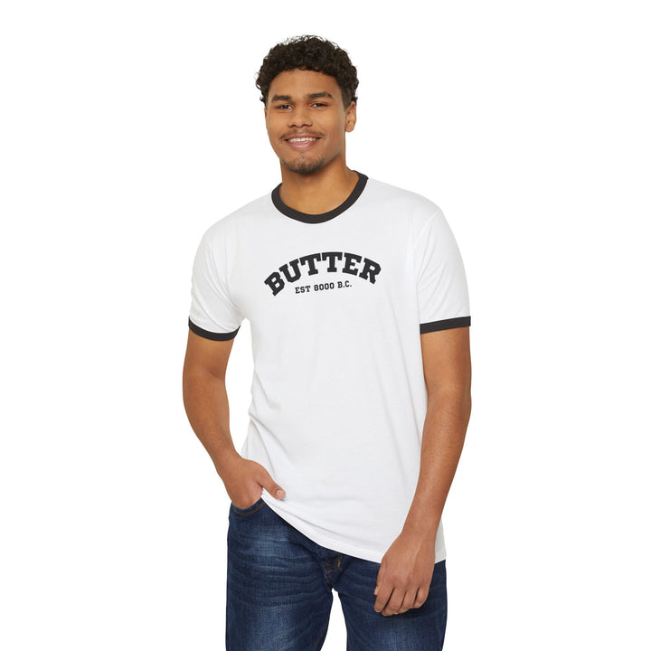 Butter Est. 8000 B.C. Ringer T-Shirt