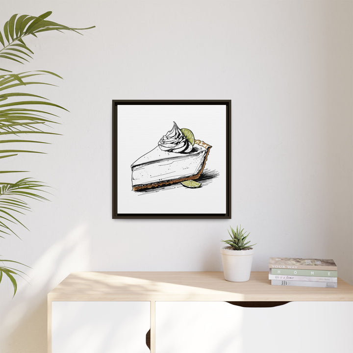 Key Lime Pie Canvas with Floating Frame