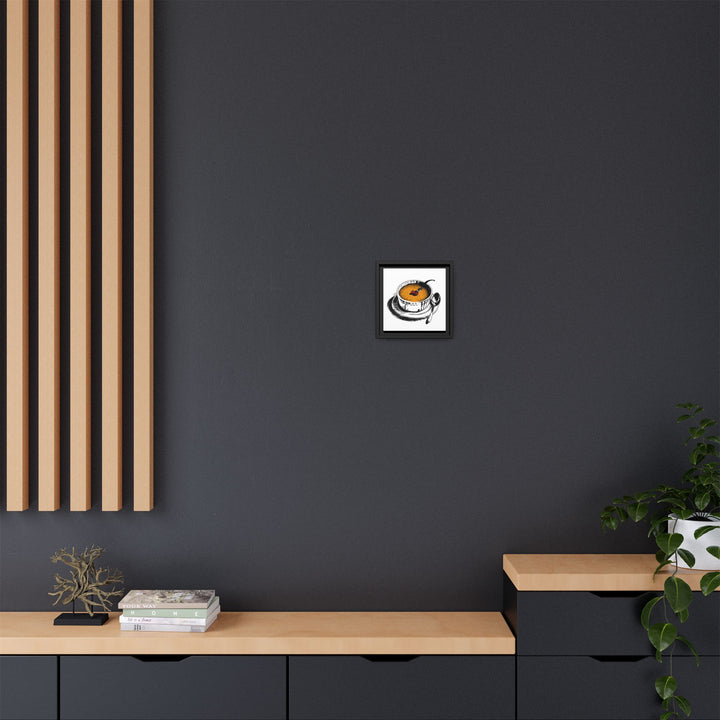 Crème Brûlée Canvas with Floating Frame