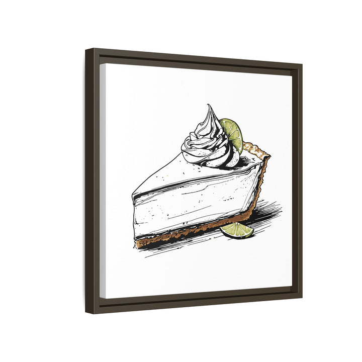 Key Lime Pie Canvas with Floating Frame