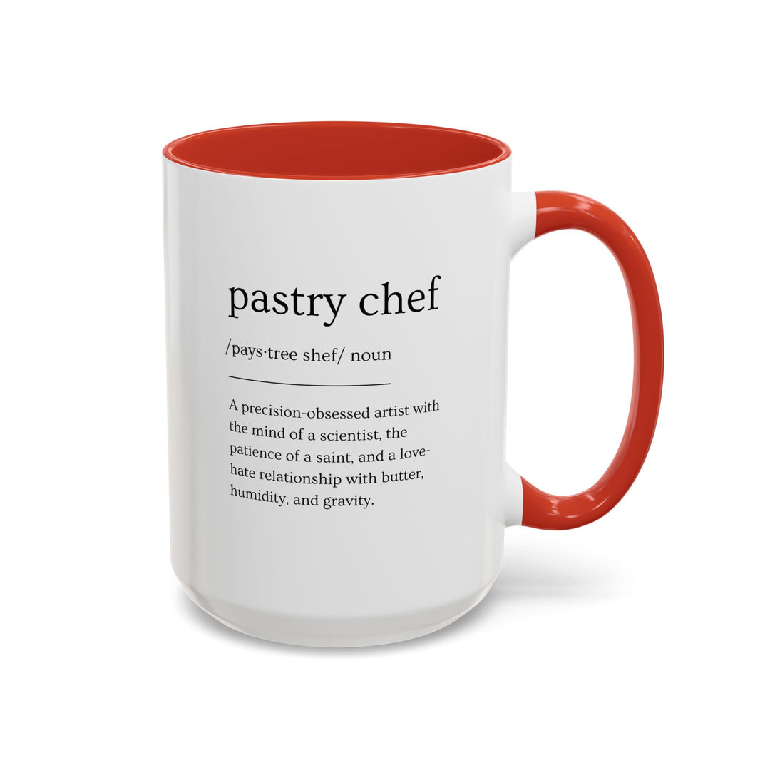 Pastry Chef Definition Color Accent Mug