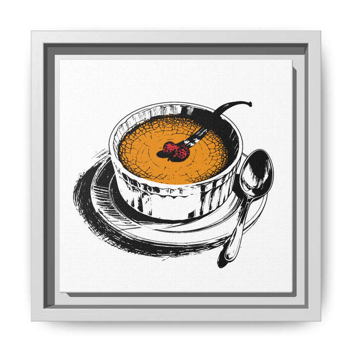Crème Brûlée Canvas with Floating Frame