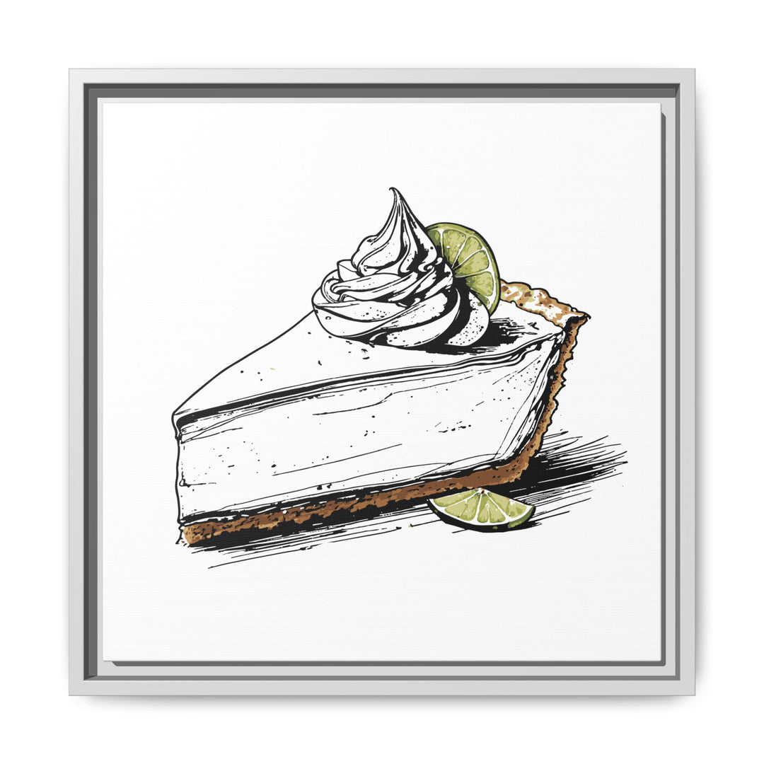 Key Lime Pie Canvas with Floating Frame