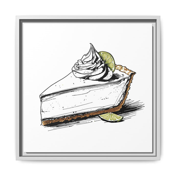 Key Lime Pie Canvas with Floating Frame