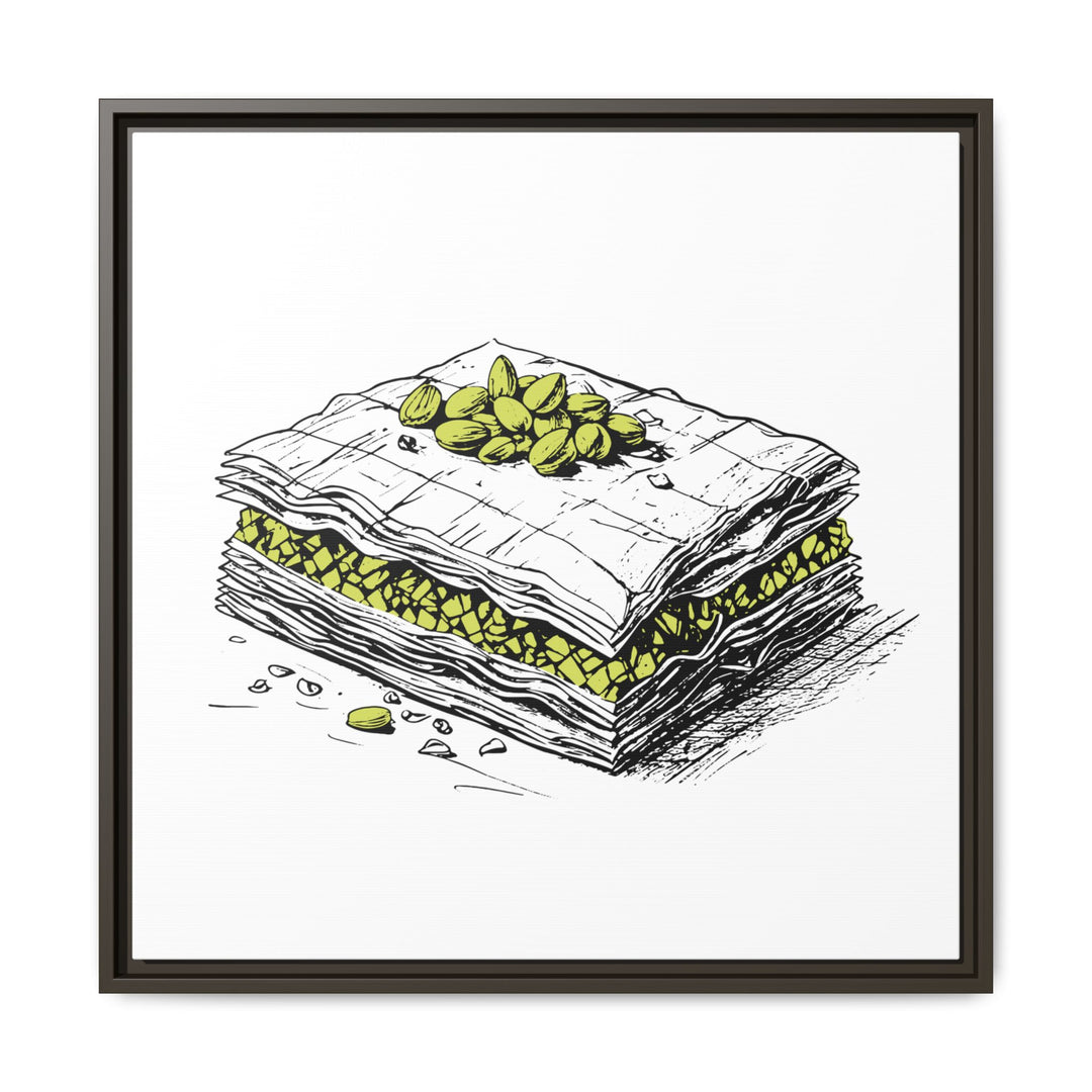 Baklava Canvas with Floating Frame