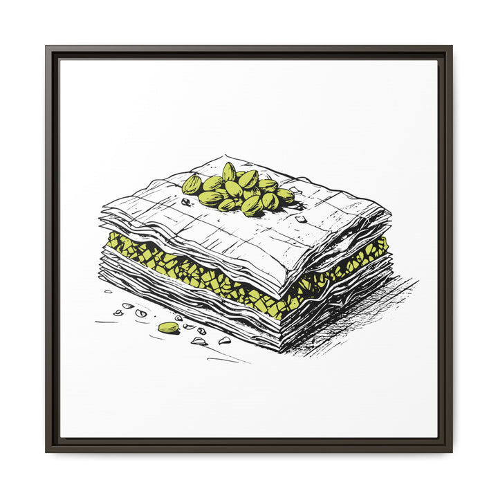 Baklava Canvas with Floating Frame