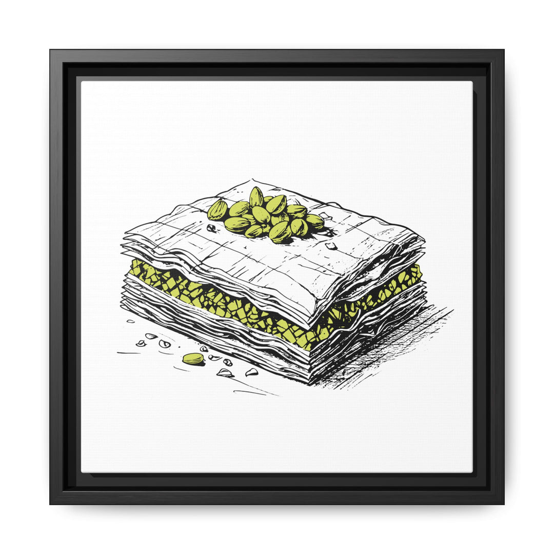 Baklava Framed Canvas