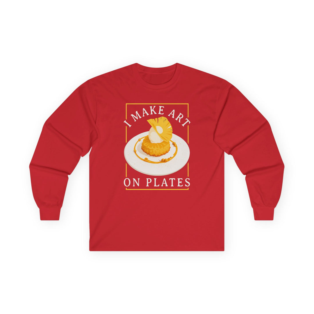 I Make Arts on Plates Long Sleeve T-Shirt