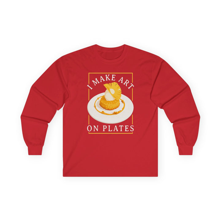 I Make Arts on Plates Long Sleeve T-Shirt