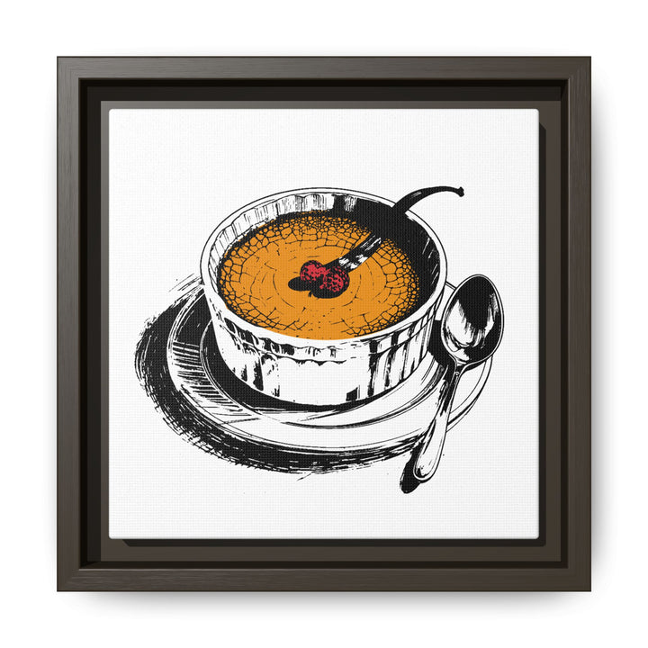 Crème Brûlée Canvas with Floating Frame