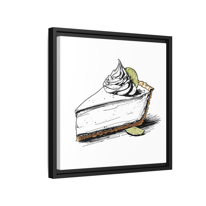 Key Lime Pie Canvas with Floating Frame