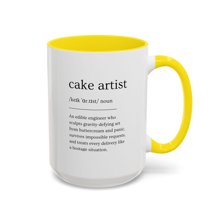Cake Artist Definition Color Accent Mug