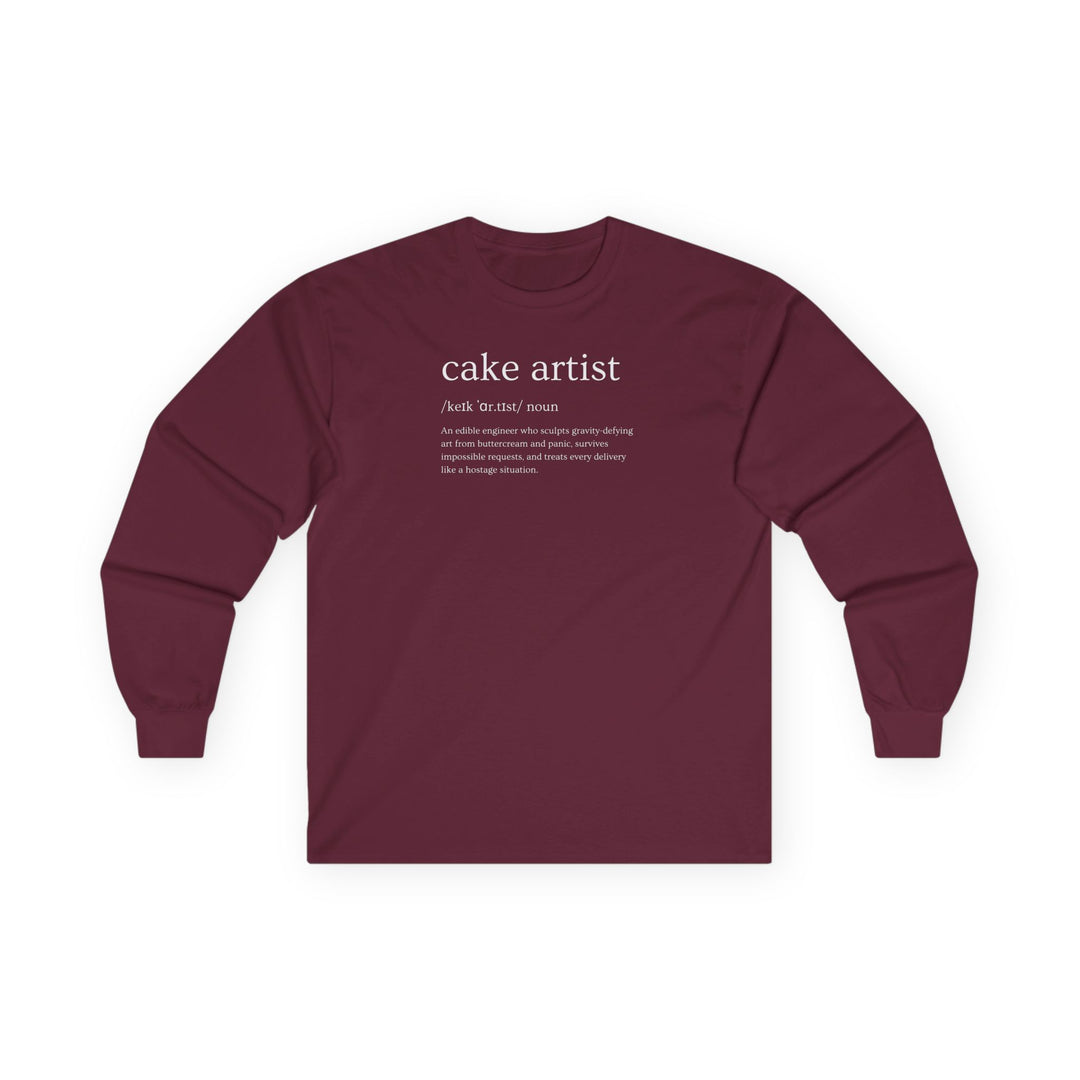 Cake Artist Definition Long Sleeve T-Shirt