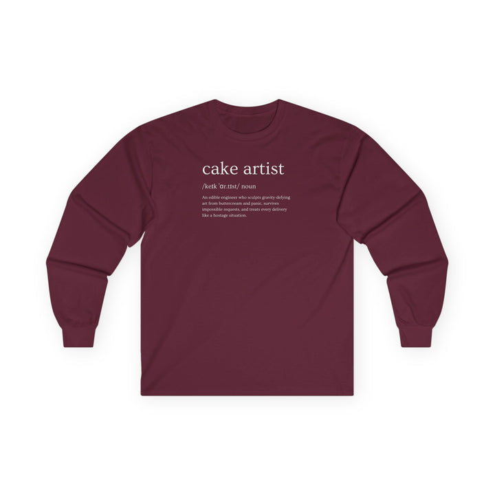 Cake Artist Definition Long Sleeve T-Shirt