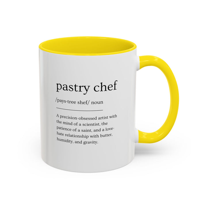 Pastry Chef Definition Color Accent Mug