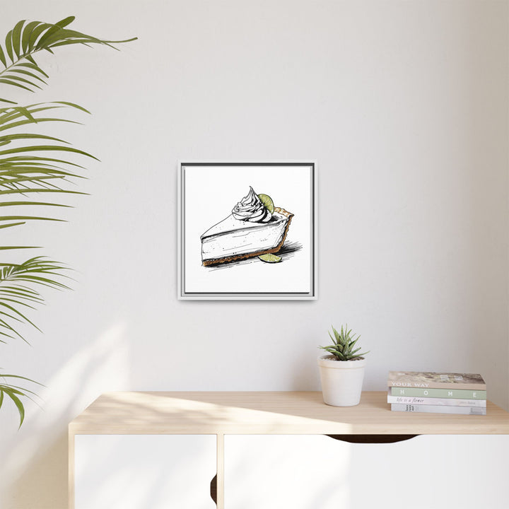 Key Lime Pie Canvas with Floating Frame
