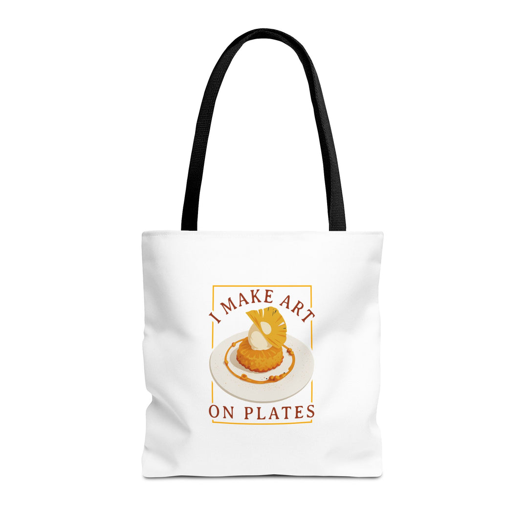 I Make Art On Plates Tote Bag
