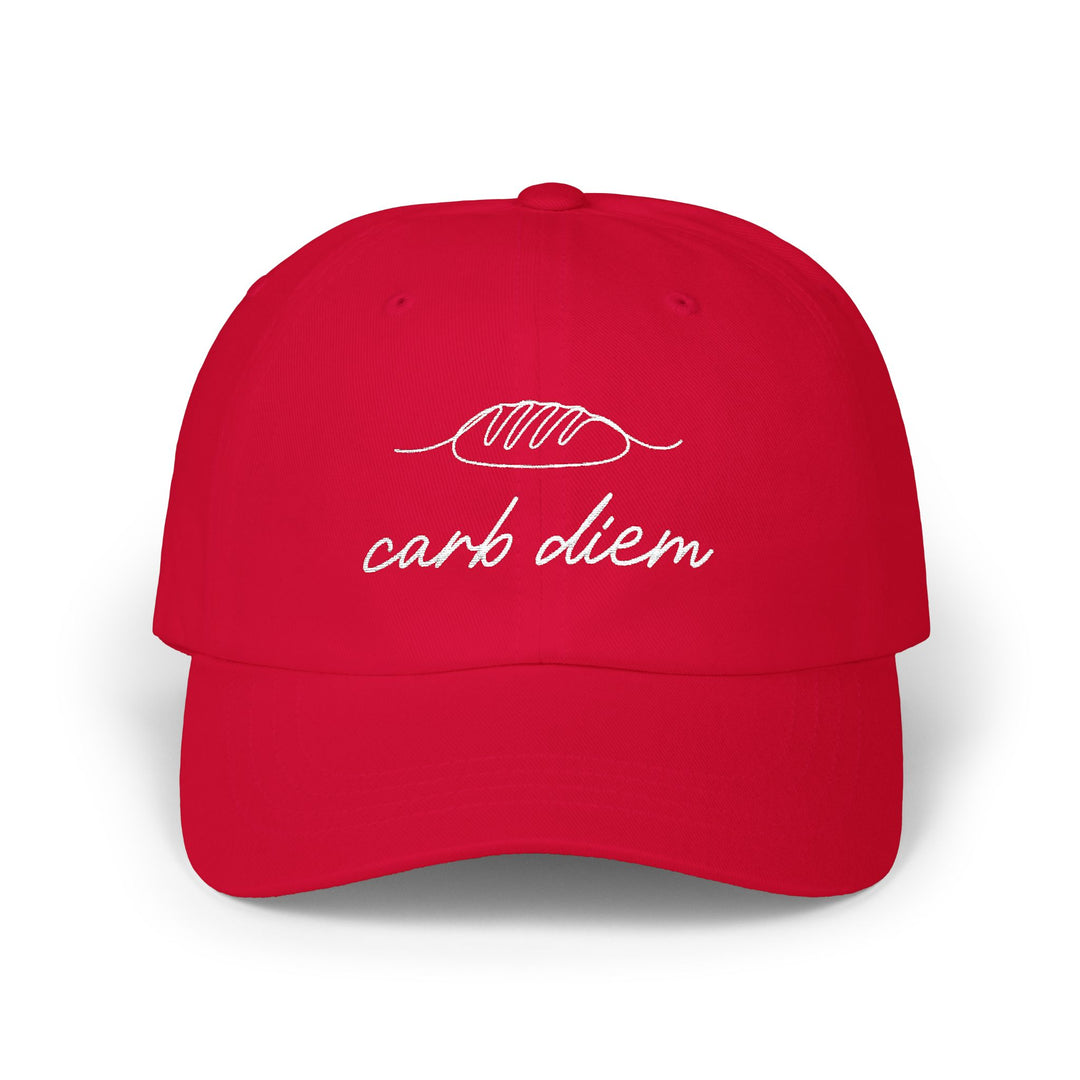 Carb Diem Minimalist Embroidered Hat