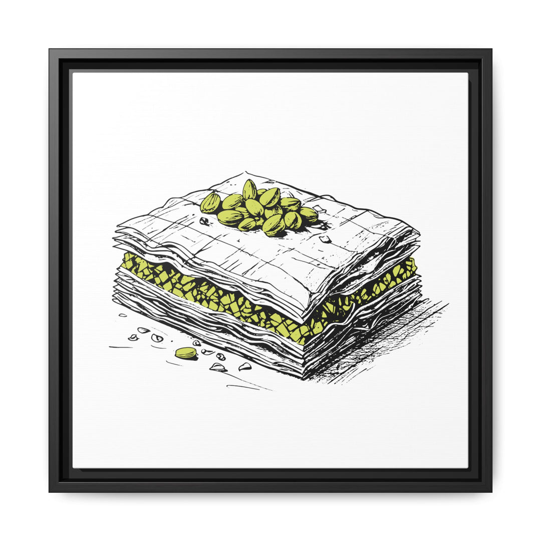 Baklava Canvas with Floating Frame