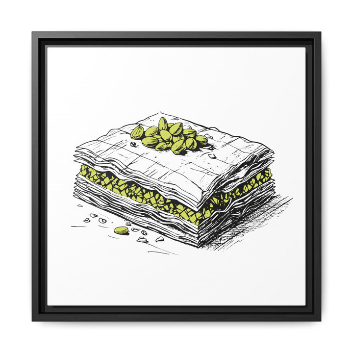 Baklava Canvas with Floating Frame