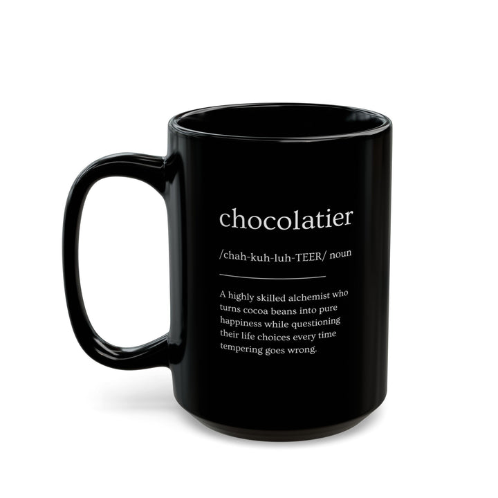 Chocolatier Definition Black Mug