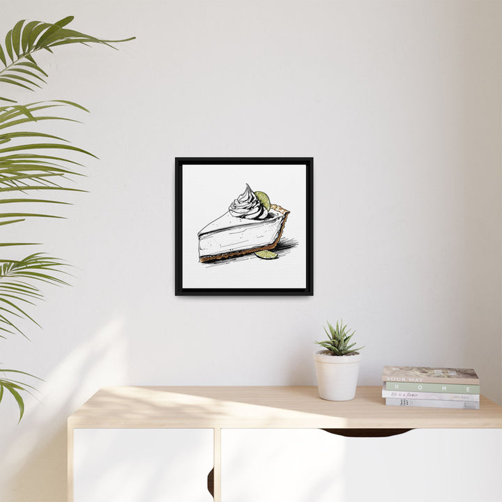 Key Lime Pie Canvas with Floating Frame