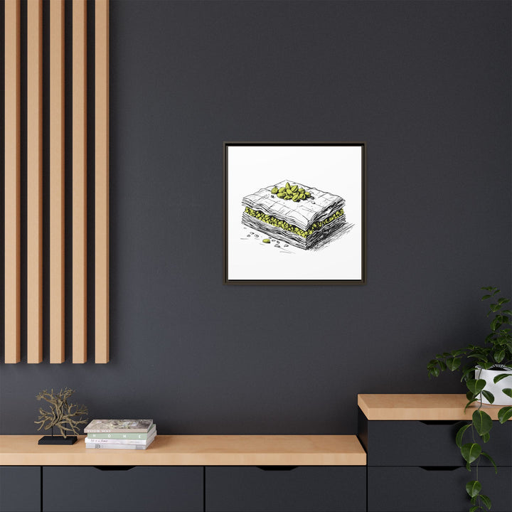 Baklava Canvas with Floating Frame
