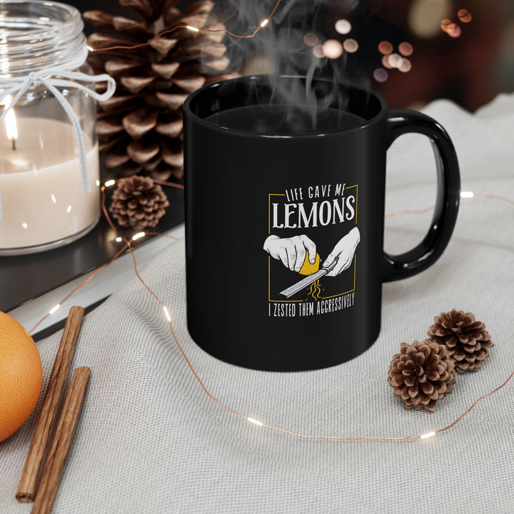 Life Gave Me Lemons Black Mug
