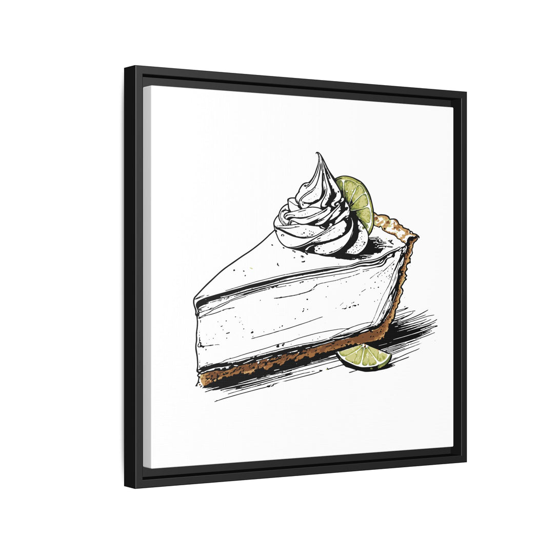 Key Lime Pie Canvas with Floating Frame