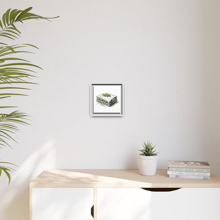 Baklava Canvas with Floating Frame