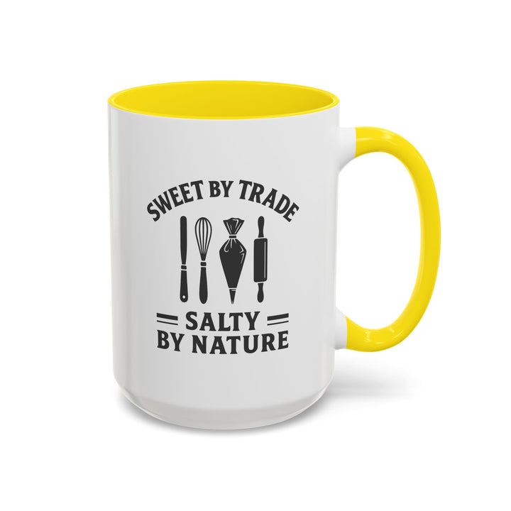 Sweet by Trade Salty by Nature Color Accent Mug