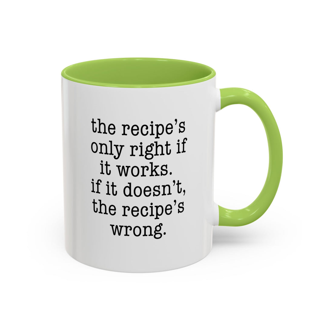 Recipe Truth Color Accent Mug