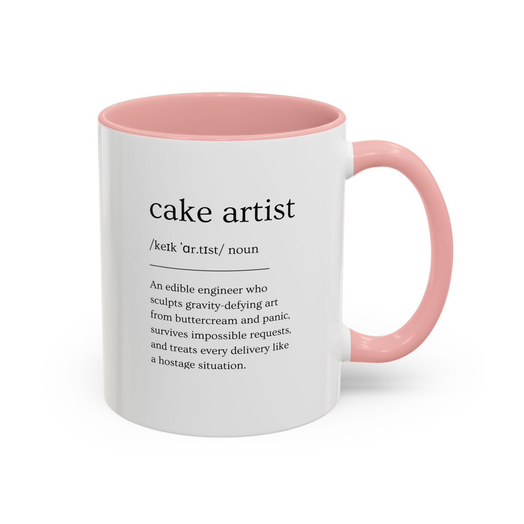 Cake Artist Definition Color Accent Mug