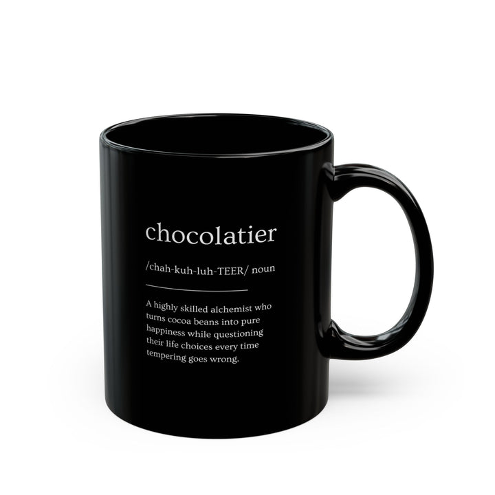 Chocolatier Definition Black Mug