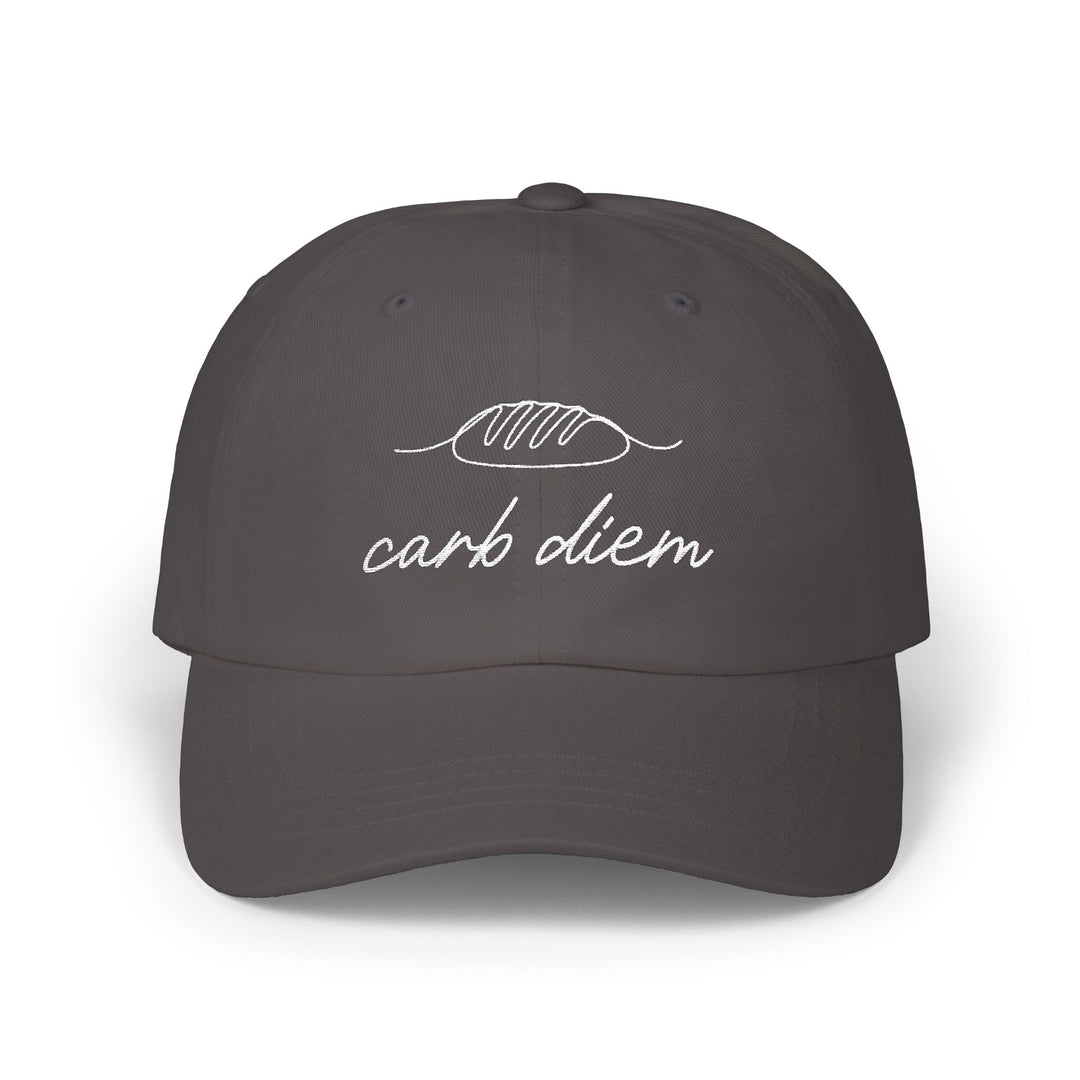Carb Diem Minimalist Embroidered Hat