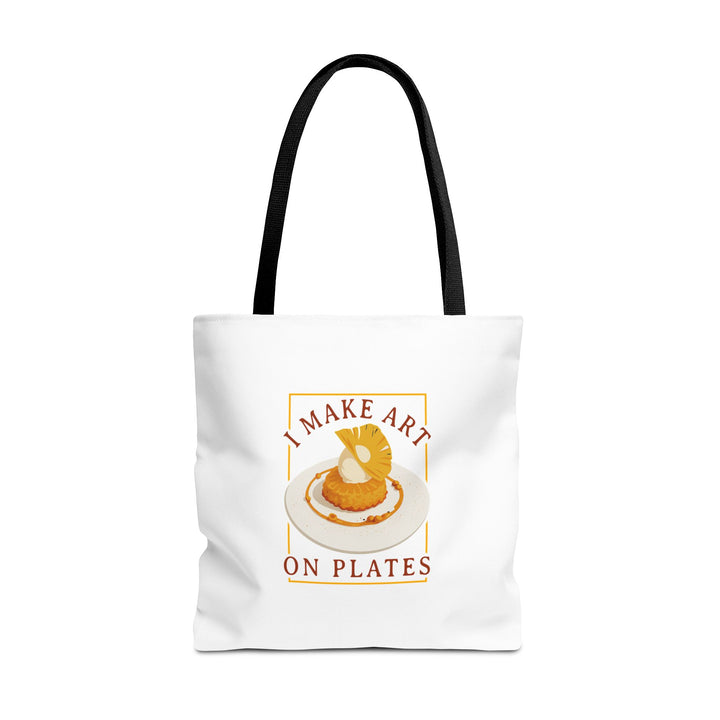I Make Art On Plates Tote Bag