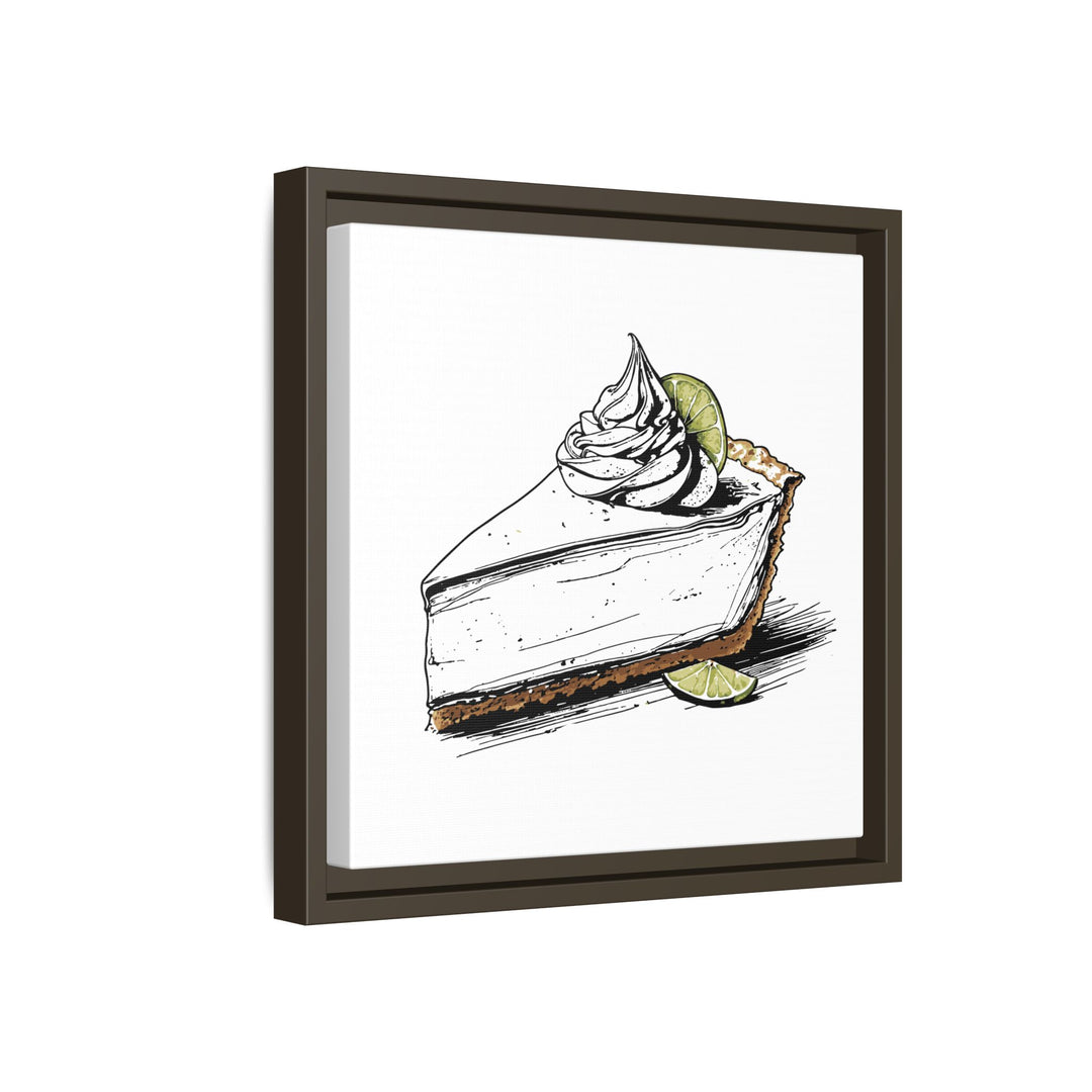 Key Lime Pie Canvas with Floating Frame