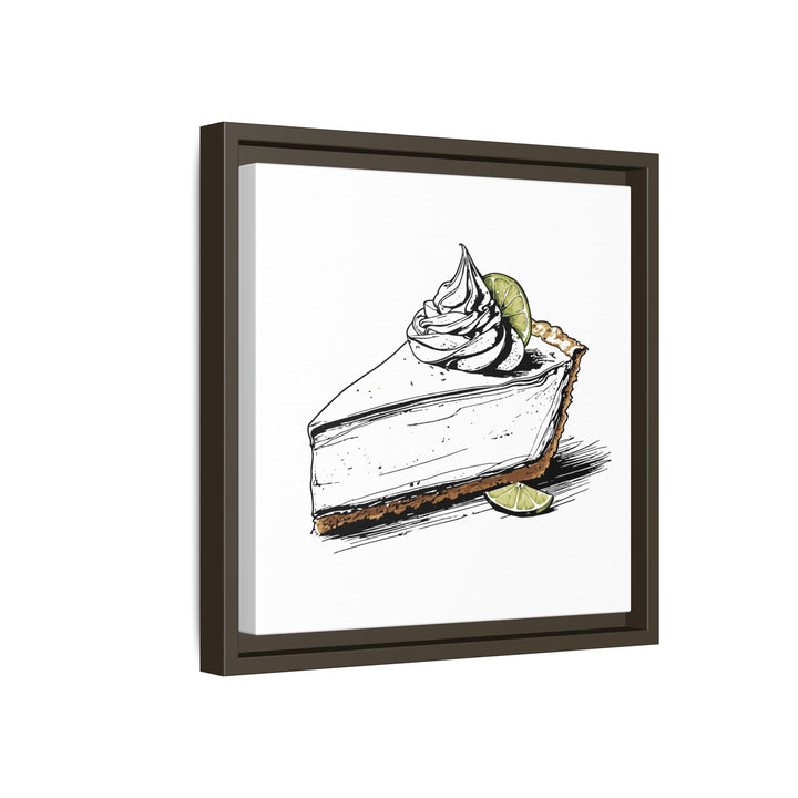 Key Lime Pie Canvas with Floating Frame