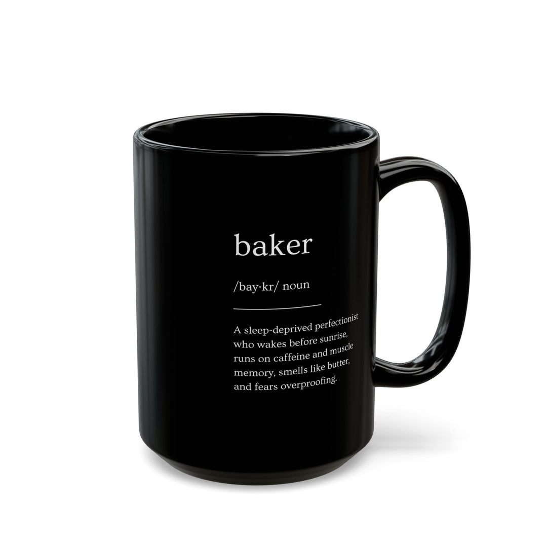 Baker Definition Black Mug