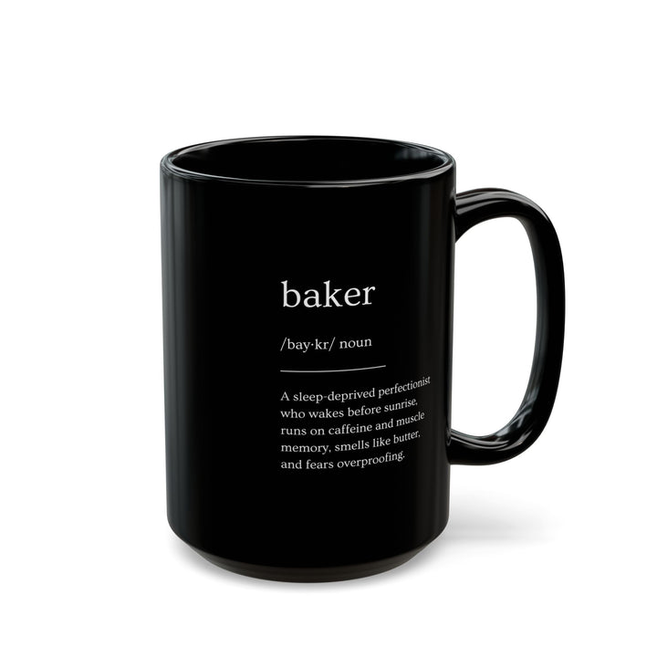 Baker Definition Black Mug