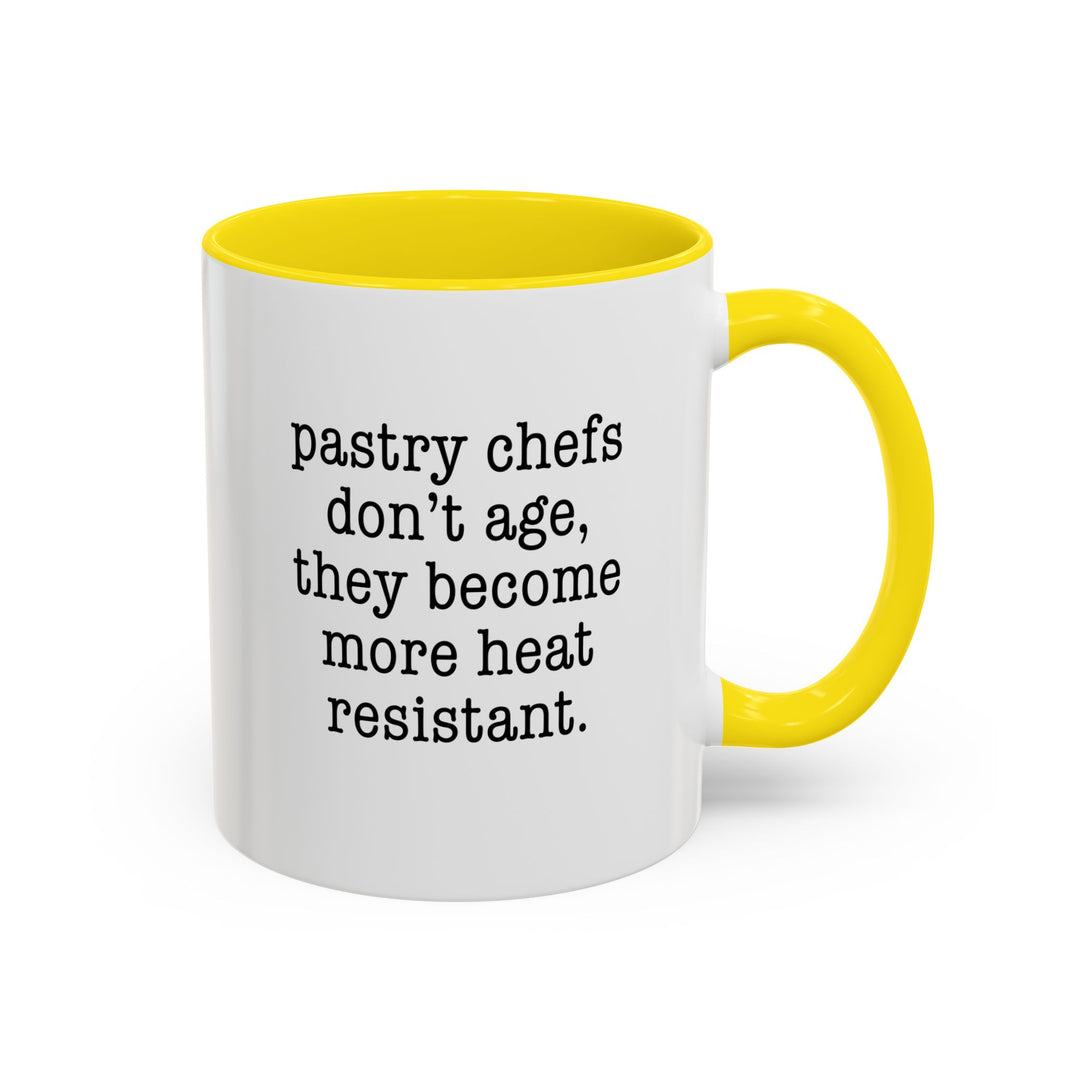 Pastry Chefs Don’t Age Color Accent Mug