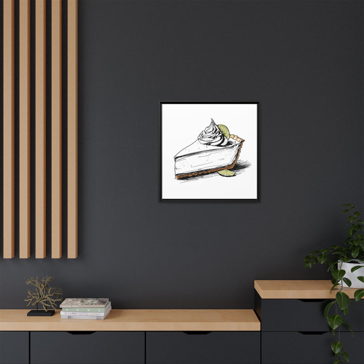 Key Lime Pie Canvas with Floating Frame