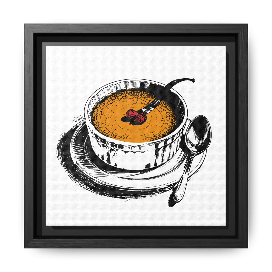 Crème Brûlée Canvas with Floating Frame
